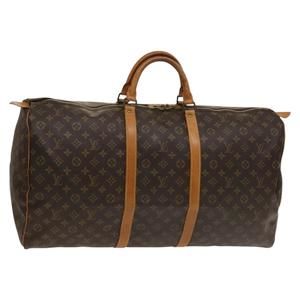 LOUIS VUITTON Monogram Keepall 60 Boston Bag M41422 LV Auth ep9860